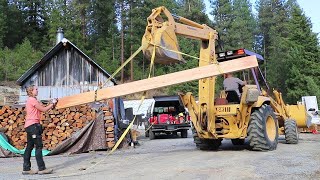 Couple Begins TIMBER FRAME HOUSE BUILD [upl. by Brander996]