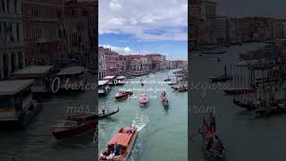 Isto não é sobre barcos 🚤 maenointercambio veneza italia frasesmotivadoras [upl. by Esiouqrut]