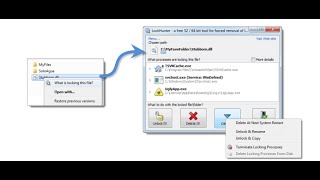 حذف الملفات المستعصية الغير قابلة للحذف  lockhunter [upl. by Aidnac]