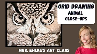 GRID DRAWING  Animal CloseUps [upl. by Meda]