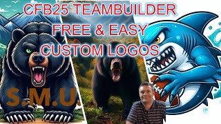 CFB25  How to make amazing custom teambuilder logos  100 free super easy and no watermarks [upl. by Mccarthy]