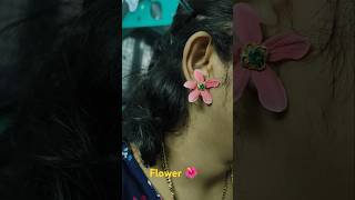 Flower Earrings Hacks flowers shorts ytshortshack KushithaVlogsu5v [upl. by Suzy]