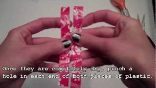 How To Make Recycled Plastic Bottle Earrings  Tutorial [upl. by Eustace358]