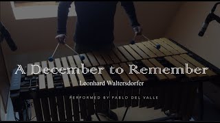 Leonhard Waltersdorfer  A December to remember  by Pablo del Valle  for vibraphone solo [upl. by Burta]