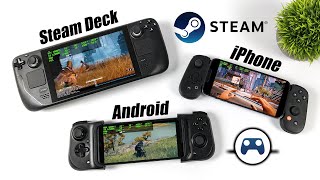 Play PC Games At Ultra 60FPS Steam Deck iPhone And Android With Steam Link [upl. by Alleunamme]