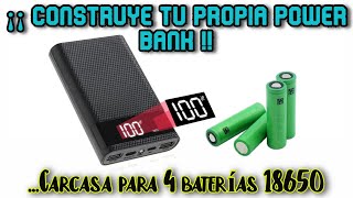 ¡¡ Crea tu propia power bank con indicador de carga con baterías 18650 [upl. by Egidio]