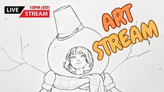 18th Live Drawing Stream Shading [upl. by Kara194]