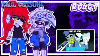 Personagens de Undertale React Sans Vs Jevil \\Language🇧🇷🇺🇲 [upl. by Teragram]