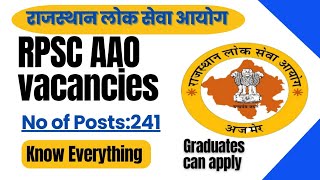 RPSC AAO Recruitment  जानिए दो मुख्य बातें जो कोई नहीं बताएगा  youtube rpsc [upl. by Heimer66]