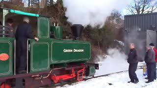 South Tynedale Railway The Brand New Steam Loco is Green Dragon Welcome Steam [upl. by Kari]