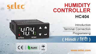 Selec Humidity Controller HC404  Introduction  Terminal Connection  Programming [upl. by Maroj]