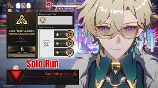 Aventurine SOLO RUN Conundrum Lv6  Unknowable Domain [upl. by Teirtza]