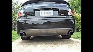 2006 GTO Stock Exhaust Vs 25quot Muffler Delete Straights [upl. by Stacie]