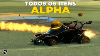 TODOS os ITENS ALPHA de GRAÃ‡A no ROCKET LEAGUE [upl. by Beverlie]