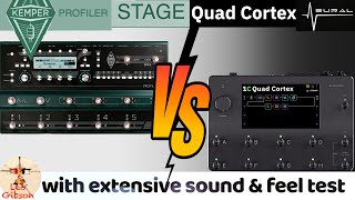 Neural DSP Quad Cortex vs Kemper Stage extensive sound feel test and detailed comparison chart [upl. by Jeaz]