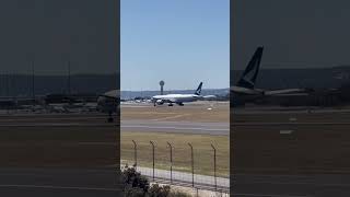 First Cathay Pacific Inaugural Flight aviation avgeek news cool landing fyp viral [upl. by Idnal]