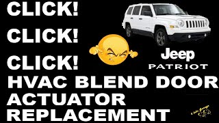 JEEP PATRIOT MOPAR HVAC BLEND DOOR ACTUATOR REPLACEMENT [upl. by Nev]