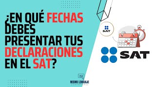 ¿En qué fechas debes presentar tus declaraciones en Hacienda Beneficio sexto dígito RFC [upl. by Ursa]