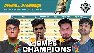 🏆BMPS Points Table  Winners  Champions  Overall standings  Pro Series Lan Event [upl. by Michiko]