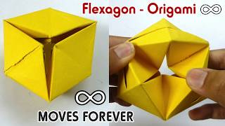 How To Make a Paper FOREVER MOVING FLEXAGON Origami🔥🔥🔥 Fun amp Easy Origami [upl. by Arhez]