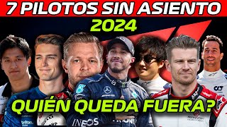 🚨 ¡COMPLICADO 🚨 7 PILOTOS sin ASIENTO en 2024 😬 QUIÉN se queda FUERA de F1 🤔 [upl. by Russ311]