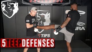 Teep Defense 5 Ways to Defend Against the Front Push Kick [upl. by Peti336]