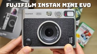 Fujifilm Instax Mini Evo unboxing  How to use demo  BEST Instant Camera amp Printer for Smartphone [upl. by Enicar]