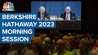 Berkshires 2023 annual shareholder meeting Watch the full morning session with Warren Buffett [upl. by Osman]