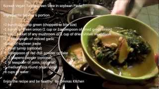 Korean Turnip green soup with soybean paste by Ommas Kitchen [upl. by Ethelin]