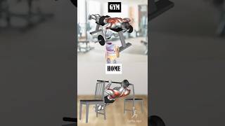 Home Vs Gym workout fitness fitnessmodel shoulder homefitness motivationhomeexercise [upl. by Okikuy]