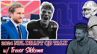 Indepth QB analysis  Nabers or Odunze w lead PFF Draft analyst Trevor Sikkema [upl. by Akinwahs311]