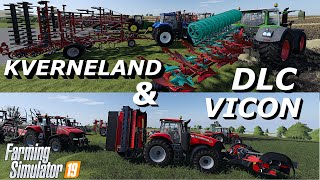 DLC Kverneland Vicon equipment pack prezentacja farming simulator 19 [upl. by Aelyk77]