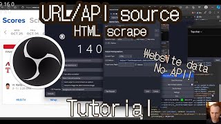 OBS realtime HTML data scraping Tutorial [upl. by Estas]