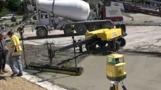 Parking Lot LigchineTopcon 3D GPS Concrete Pour for Dollar Tree Store Parking Lot [upl. by Ahsart]