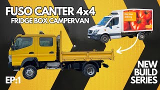 Fuso Canter 4x4 Fridge Box Campervan  quotIn the beginningquot S2EP1 [upl. by Minoru333]