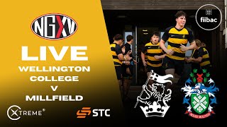 LIVE RUGBY WELLINGTON COLLEGE v MILLFIELD  SCHOOLS RUGBY [upl. by Westlund]