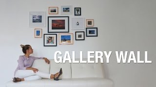 DIY photo wall  GALLERY WALL  Superholly [upl. by Eseilenna]