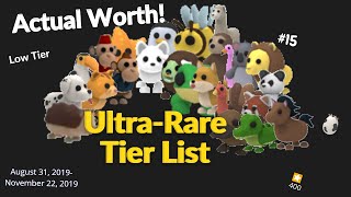 Adopt Me UltraRare Value List September Placement Date Price Value and Tier [upl. by Enirak156]