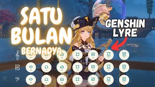 Satu Bulan  Bernadya  Genshin Impact Windsong Lyre Cover by Reykova [upl. by Eked781]