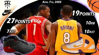 Tracy McGrady VS Kobe Bryant Faceoff April 7th 2005 [upl. by Aicitan832]