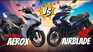 Yamaha Aerox 155 vs Honda Airblade 160 Alin Mas Sulit [upl. by Bunde]