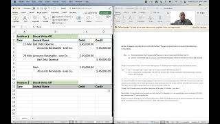 Bad Debts DirectWrite Offs Allowance For Doubtful Accts  Principles of Accounting I [upl. by Ayitahs]