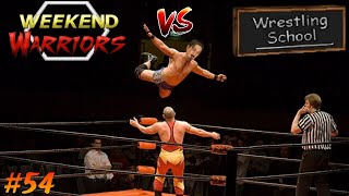 Weekend Warriors vs Wrestling School wrestlingempire wwe wrestling simulator games gaming aew [upl. by Ridinger]