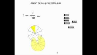 Zbrajanje i oduzimanje razlomaka11napamet01 [upl. by Nolyaw]