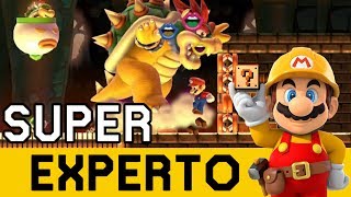 DESTRUCCIÓN MASIVA   SUPER EXPERTO NO SKIP  Super Mario Maker en Español  ZetaSSJ [upl. by Goodrich]