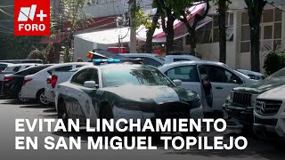 Autoridades evitan linchamiento de dos sujetos acusados de robo en CDMX  Las Noticas [upl. by Gonsalve]