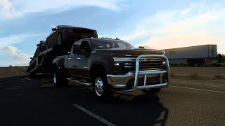 Hotshot Chevy 3500 Dually to Montana  American Truck Simulator [upl. by Genna]