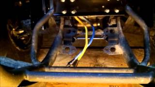 Warn Pro Vantage Plow System for the 2007 Yamaha 450 Grizzly part 2 [upl. by Hayashi]