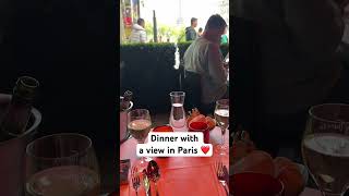 Best view of Eiffel Tower Restaurant with Eiffel Tower view in Paris travel [upl. by Engdahl]