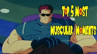 Top 5 Most Muscular Moments In Dragon Ball Z [upl. by Khorma881]